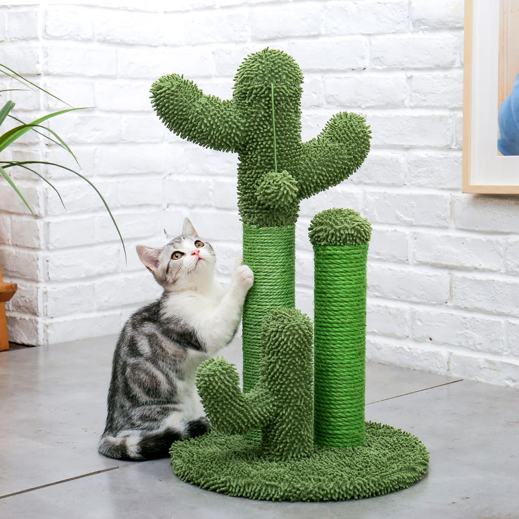 Transform Your Cat's Playtime with the 23" Cactus Cat Scratching Post – Fun, Durable, and Stylish!