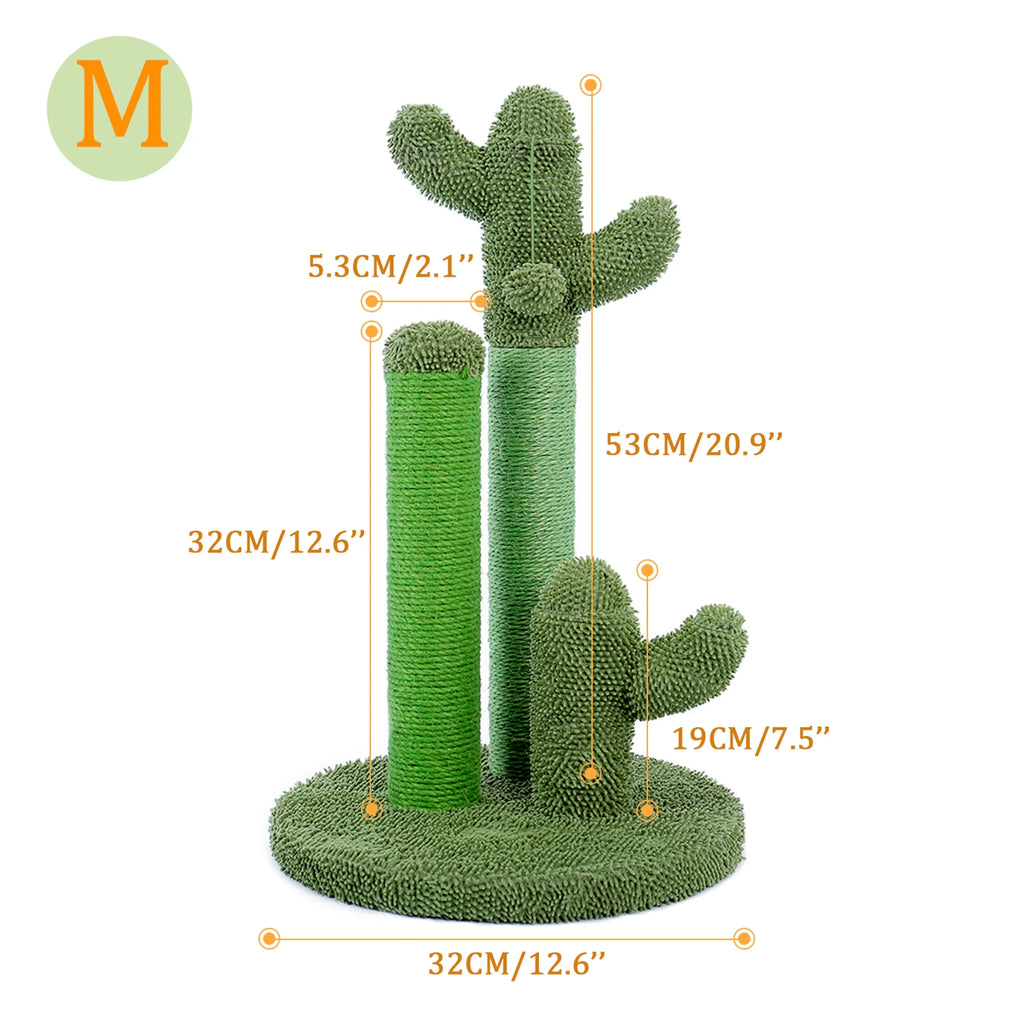 Transform Your Cat's Playtime with the 23" Cactus Cat Scratching Post – Fun, Durable, and Stylish!