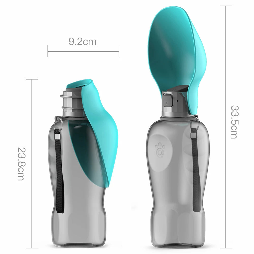 Stay Hydrated on the Go with Our 800ml Portable Dog Water Bottle - Perfect for Big Dogs During Outdoor Adventures!