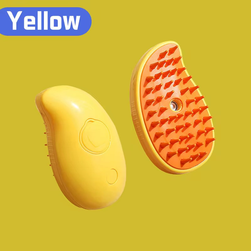Transform Your Pet's Grooming Routine with the 3-in-1 Electric Cat and Dog Steam Brush Comb - Effortless Hair Removal and Relaxing Massage!