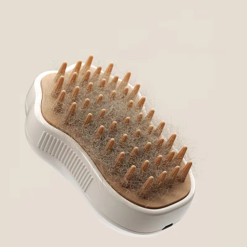 Transform Your Pet's Grooming Routine with the 3-in-1 Electric Cat and Dog Steam Brush Comb - Effortless Hair Removal and Relaxing Massage!