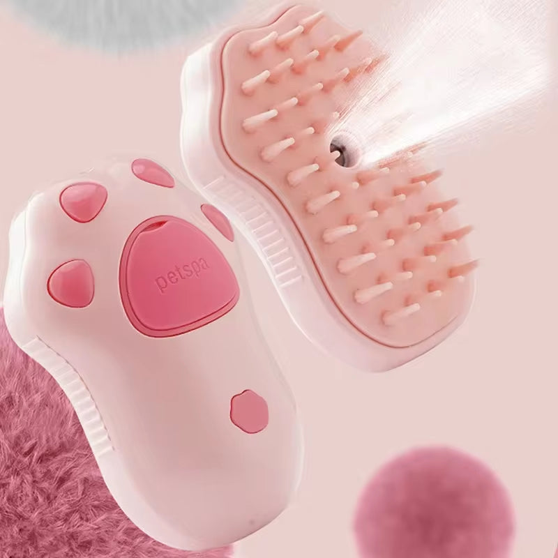 Transform Your Pet's Grooming Routine with the 3-in-1 Electric Cat and Dog Steam Brush Comb - Effortless Hair Removal and Relaxing Massage!