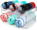 Effortlessly Organize Your Water Bottles with Our Stackable 2-Pack Water Bottle Storage Rack