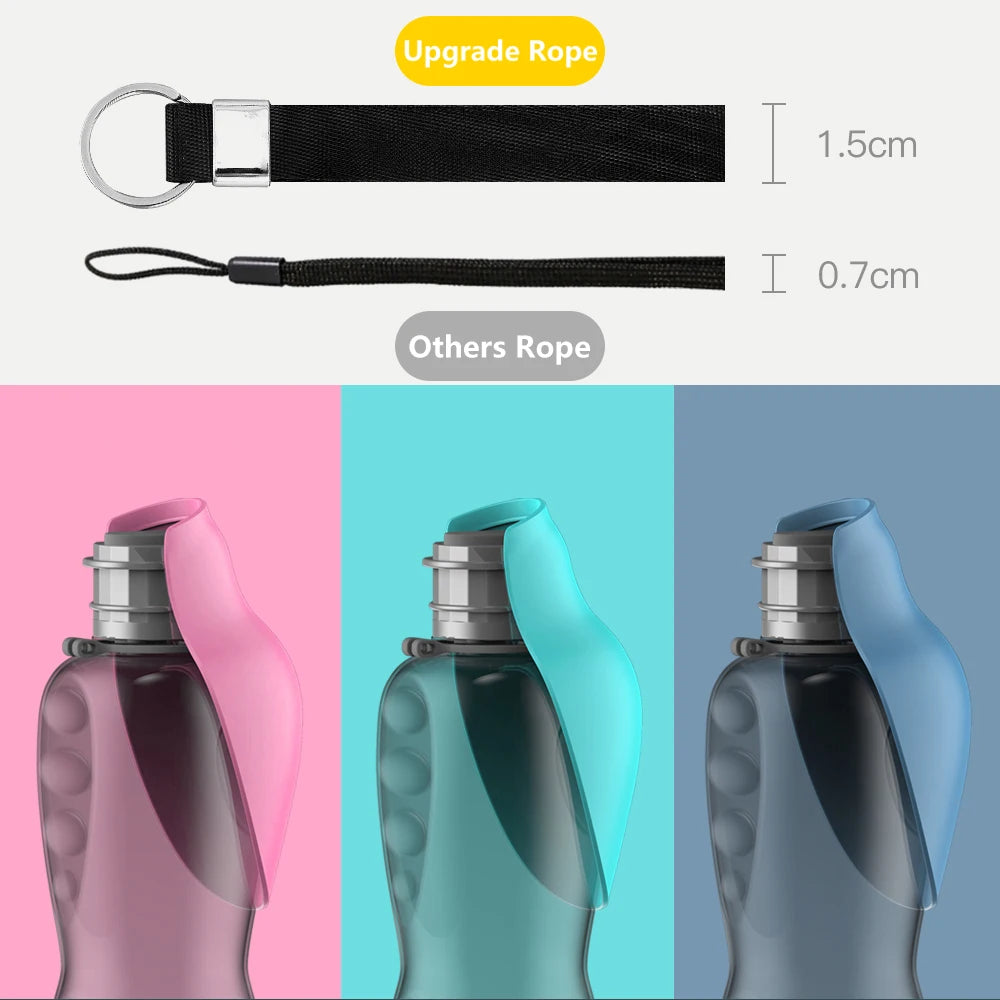 Stay Hydrated on the Go with Our 800ml Portable Dog Water Bottle - Perfect for Big Dogs During Outdoor Adventures!