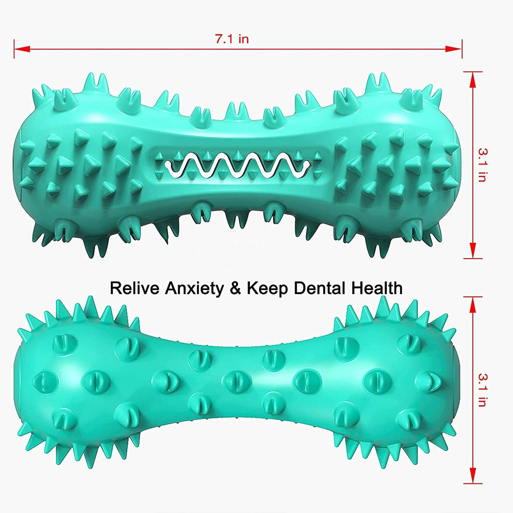 Ultimate 2-Pack Dog Chew Toys for Large and Medium Breeds - Interactive Toothbrush, Squeaky, and Rope Toys Made from Non-Toxic Natural Rubber for Durable Fun and Clean Teeth