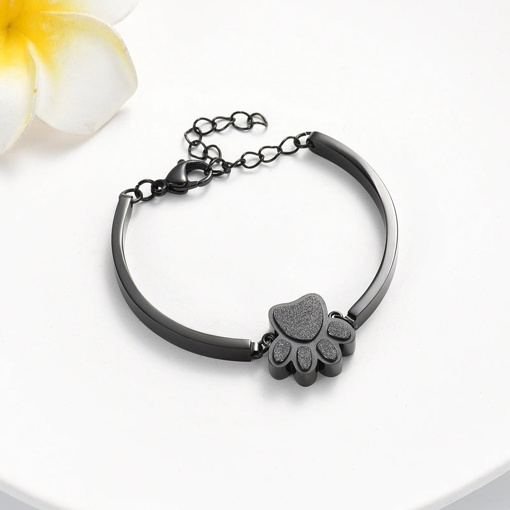 Heartfelt Pet Cremation Bracelet for Ashes - Elegant Memorial Jewelry for Dogs and Cats - Stainless Steel Keepsake Gift with Fill Kit and Gift Box