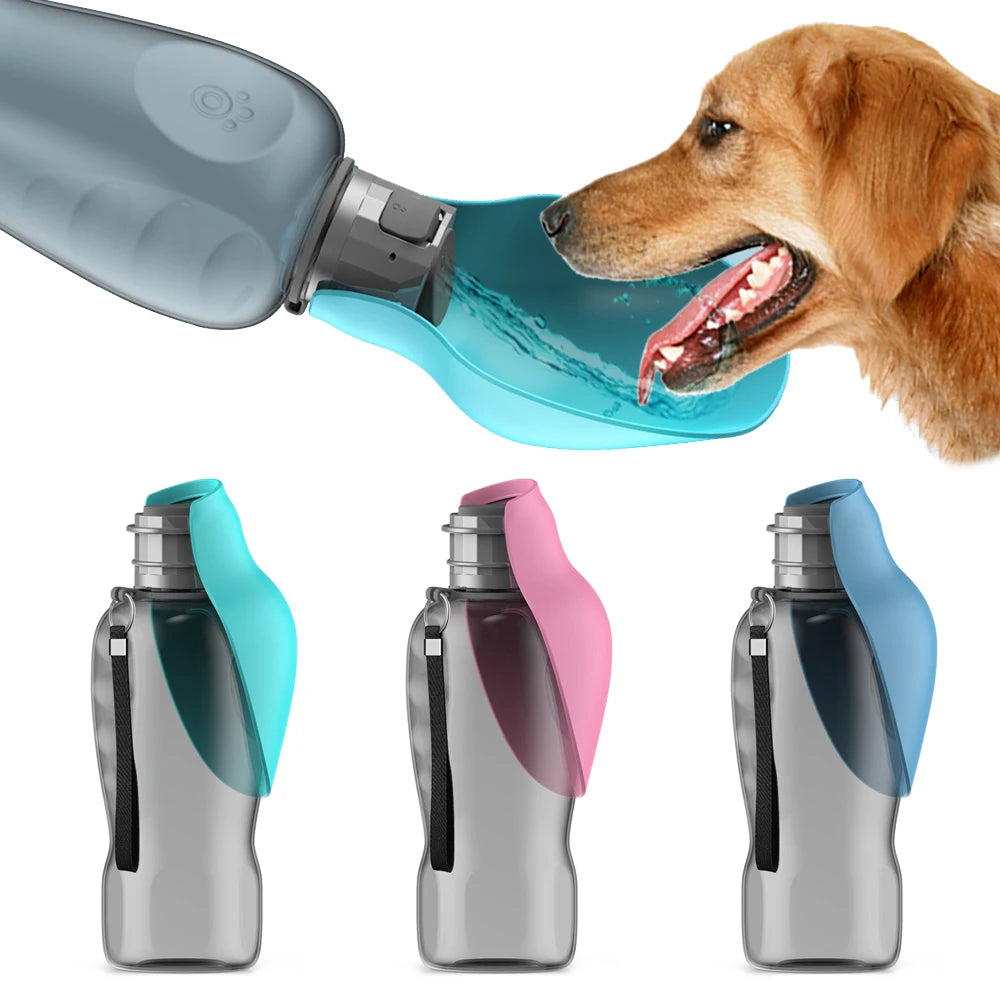 Stay Hydrated on the Go with Our 800ml Portable Dog Water Bottle - Perfect for Big Dogs During Outdoor Adventures!
