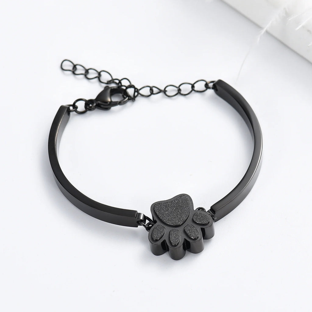 Heartfelt Pet Cremation Bracelet for Ashes - Elegant Memorial Jewelry for Dogs and Cats - Stainless Steel Keepsake Gift with Fill Kit and Gift Box
