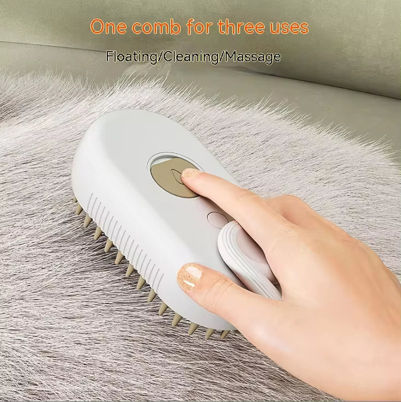 Revolutionary Electric Pet Spray Comb for Cats and Dogs – Effortless Hair Removal and Relaxing Massage in One!
