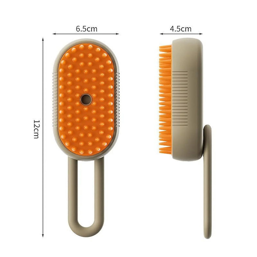 Revolutionary 3-in-1 Cat Steam Brush: Self-Cleaning, Gentle Massage & Effortless Grooming for Long-Haired Cats
