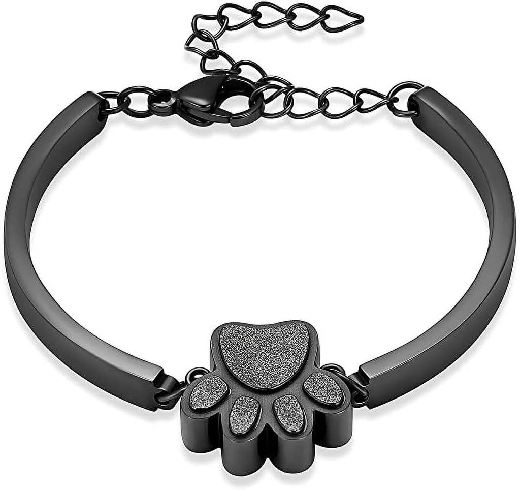 Heartfelt Pet Cremation Bracelet for Ashes - Elegant Memorial Jewelry for Dogs and Cats - Stainless Steel Keepsake Gift with Fill Kit and Gift Box