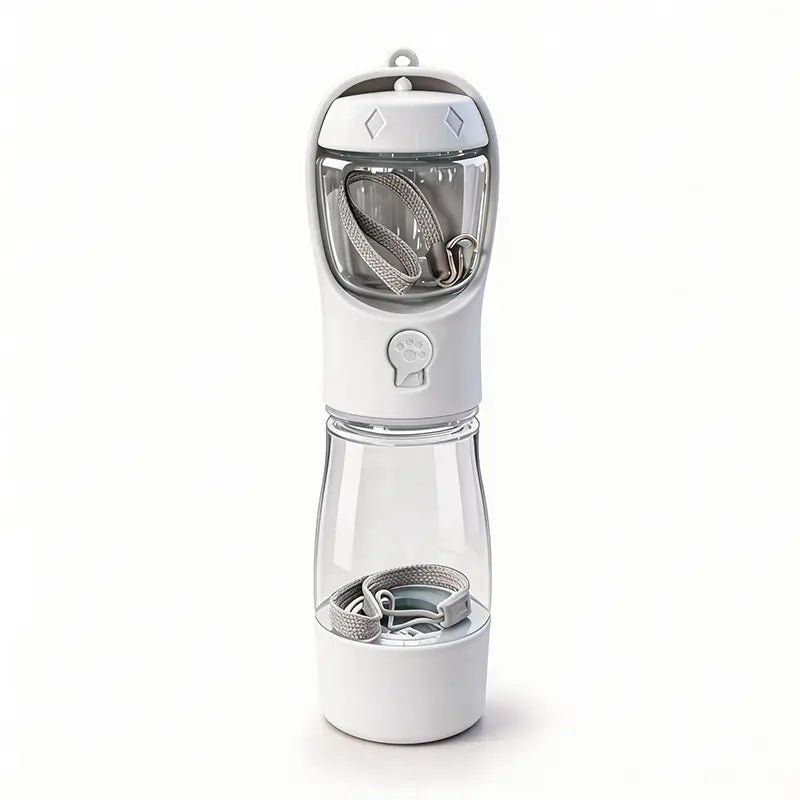 Ultimate 3-in-1 Pet Water Bottle - Leak-Proof 20 Oz Travel Companion with Poop Bag Dispenser for Dogs & Cats