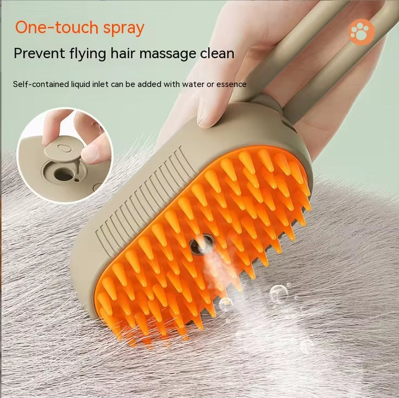 Revolutionary Electric Pet Spray Comb for Cats and Dogs – Effortless Hair Removal and Relaxing Massage in One!