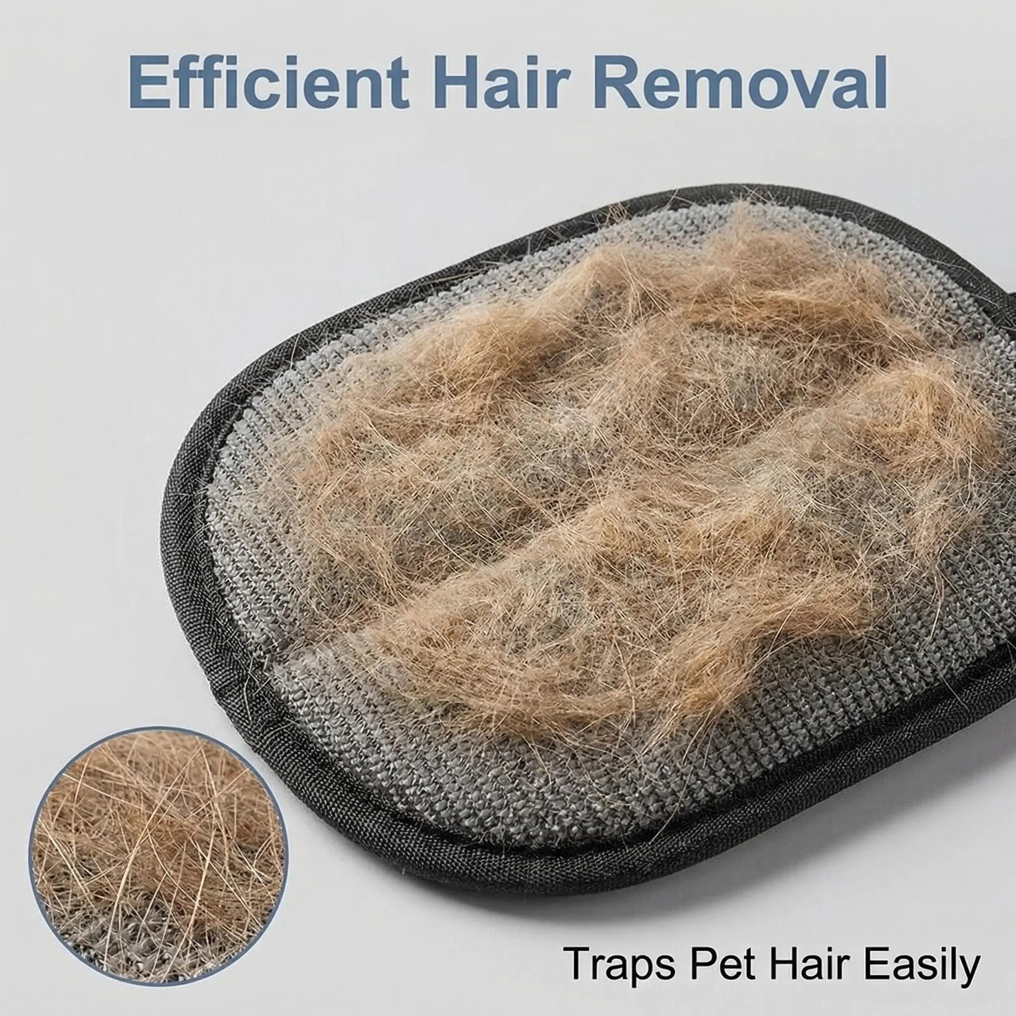 Revolutionary PET Hair Remover Electrostatic Gloves - Two-Way Brush for Effortless Cat & Dog Hair Removal!
