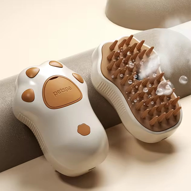 Transform Your Pet's Grooming Routine with the 3-in-1 Electric Cat and Dog Steam Brush Comb - Effortless Hair Removal and Relaxing Massage!
