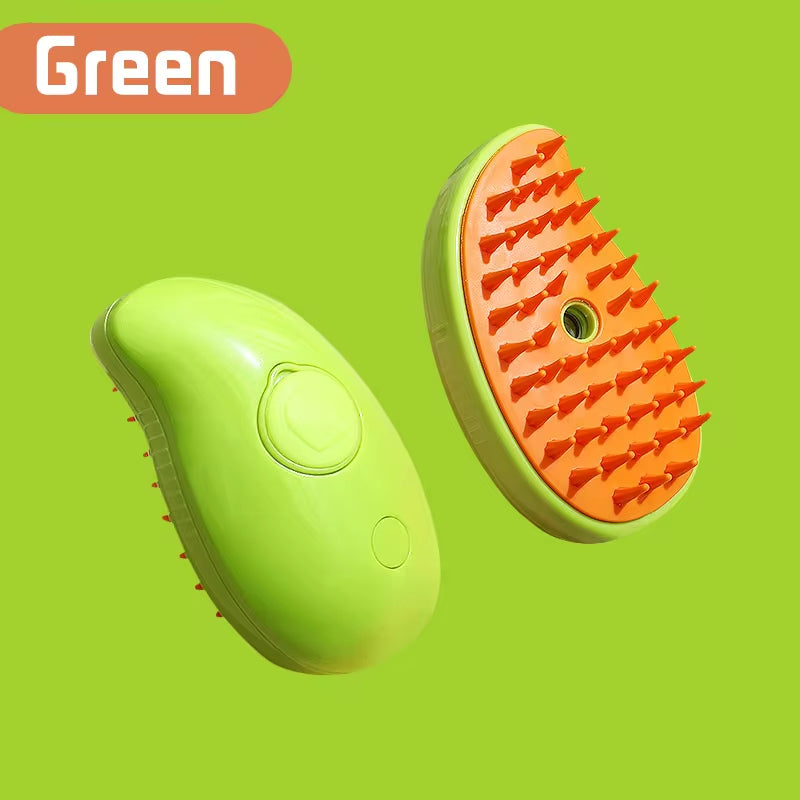 Transform Your Pet's Grooming Routine with the 3-in-1 Electric Cat and Dog Steam Brush Comb - Effortless Hair Removal and Relaxing Massage!